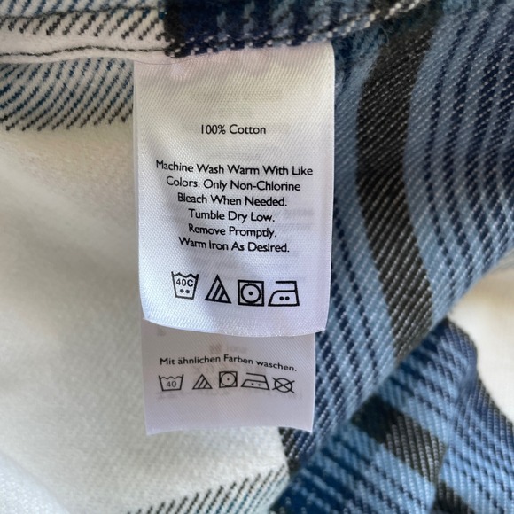 Eddie Bauer Mens Flannel Shirt Shacket‎ Large Relaxed Fit Plaid Heavy Classic - Picture 7 of 12